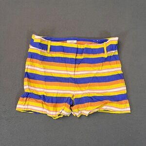Ann Taylor LOFT Striped Linen Chino‎ Shorts Womens Sz 10 Multicolor Summer Beach